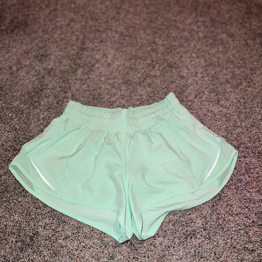 Lime green hotty hot shorts